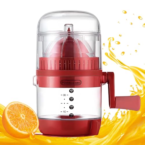 Zyntora Zitronenpresse,Handheld Orangenpresse Mit Ausguss | Lebensmittelechter Fruchtextraktor mit Griff Limettenpresse für Zuhause Reise und Küchenarbeitsplatte von Zyntora