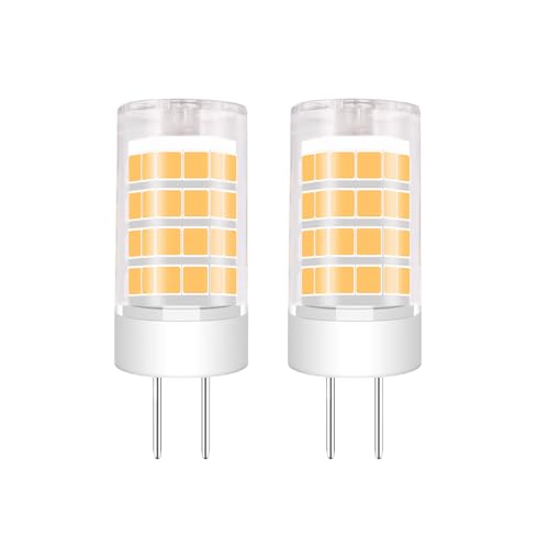 Zyrvolux G5.3 LED Lampe AC/DC 12V 4W ≙ 40W Halogen, Nicht dimmbar 6000K Kaltesweiß - [2er Pack] für Spot-Schienenlampen, Einbau-Haus- & Landschaftsbeleuchtung mit Klarglas-Linsendesign von Zyrvolux