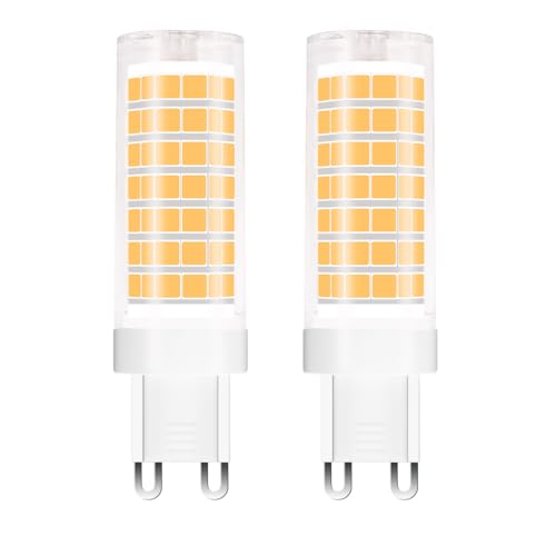 Zyrvolux G9 LED Warmweiß 6W 3000K, 60W Halogen Equivalent, Energiesparende G9 Lampen für Drinnen & Draußen – Flackerfrei, Ideal für Tischlampen, Wandlampen und Dekoratives Beleuchtung (2er Pack) von Zyrvolux
