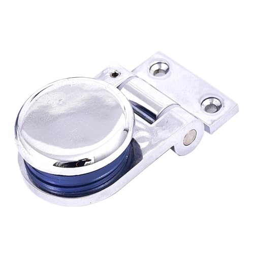 2 Teile/los 90 180 Grad Zink Dusche Box Bildschirm Rahmenlose Glas Scharnier Einsteckschloss Dekorative Abdeckung Runde Chrom Möbel Scharnier für Badezimmer, Duschtür(Silver Unilateral-2) von ZythrXLate