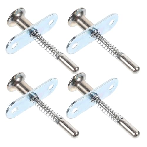 4 Stück Federriegel for Fenstergitter, Kolbenstift, Bettriegel, Mini-Eisen for Käfigtüren, Federstift for Möbel, Türen, Betten für Schränke, Türen von ZythrXLate