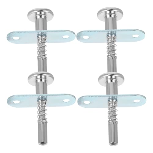 4 Stück gefederte Kolbenriegel, Eisenbett, Fenstergitterstifte, Möbelbeschläge, Zubehör, Riegel, Schrank für Schränke, Türen(6.5X0.6CM) von ZythrXLate