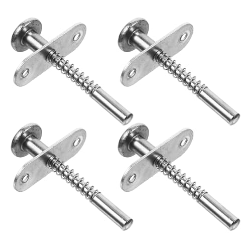 4 stücke Gefederte Kolbenriegel Edelstahl Bett Befestigungs Hardware Möbel Teile Tür Fänge Pin für Schränke, Türen von ZythrXLate