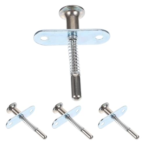 4 stücke Gefederte Stiftverriegelung 6x60mm Metall Ersatz Möbelbeschläge Bettbefestigungsbeschläge Kolben für Schränke, Türen von ZythrXLate