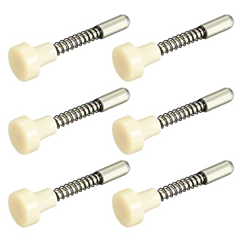 6 Stück Federbelastete Kolbenriegel Lagertür Bett Befestigungsbeschläge Edelstahl Riegel Fenster ScreenPin Hardware für Schränke, Türen von ZythrXLate
