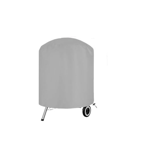 Abdeckung für runde Feuerstelle Graue wasserdichte Grillabdeckung for den Außenbereich, strapazierfähige for Feuerstelle, Herd, rund, for Gas- und Holzkohlegrill, Elektrogrill(58x78cm) von ZythrXLate