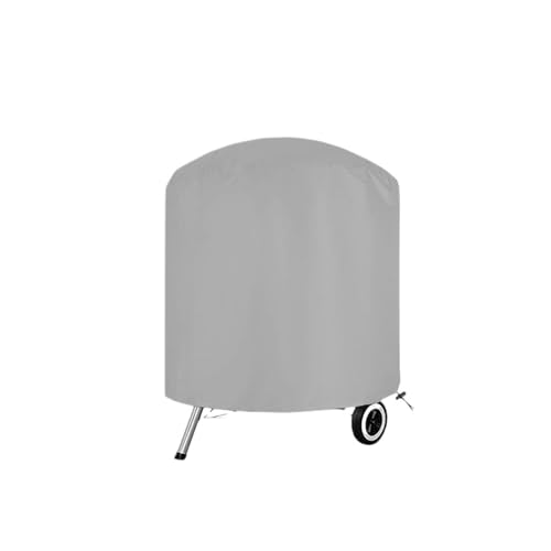 Abdeckung für runde Feuerstelle Graue wasserdichte Grillabdeckung for den Außenbereich, strapazierfähige for Feuerstelle, Herd, rund, for Gas- und Holzkohlegrill, Elektrogrill(70x70cm) von ZythrXLate