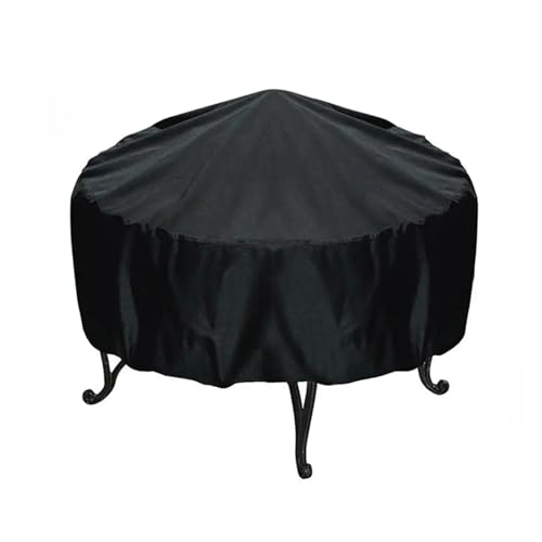Abdeckung für runde Feuerstelle Runde Feuerstellen-Abdeckung for Kochgeschirr aus Oxford-Stoff, Staub- und wetterbeständig, for Garten Außenbereich(76cmX30cm) von ZythrXLate
