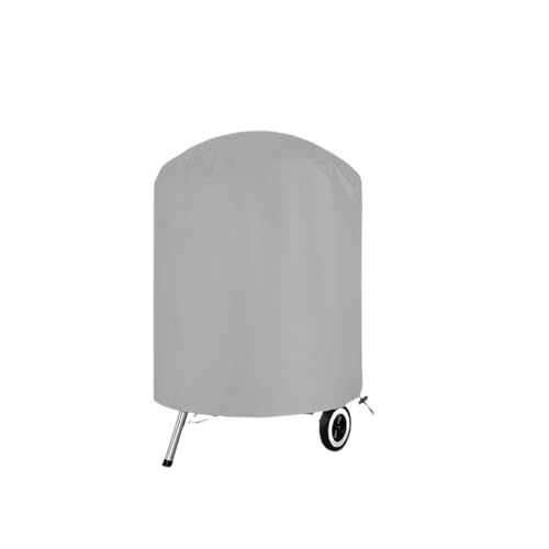 Abdeckung für runde Feuerstelle Stoff Runde Grau Outdoor Grill Abdeckung Feuerstelle Herd BBQ Abdeckungen Wasserdicht Heavy Duty Garten Elektrische Schutz Haube(61x70cm) von ZythrXLate