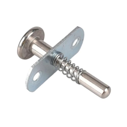 Federbelasteter Riegel, multifunktionaler, robuster Kolbenbolzen aus Stahl for Schränke, kleine Betten, Fenstergitter für Schränke, Türen(4.9cmx4.5cm) von ZythrXLate