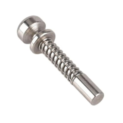 Federbelasteter Riegel, multifunktionaler, robuster Kolbenbolzen aus Stahl for Schränke, kleine Betten, Fenstergitter für Schränke, Türen(4cmx1cm) von ZythrXLate
