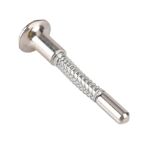 Federbelasteter Riegel, multifunktionaler, robuster Kolbenbolzen aus Stahl for Schränke, kleine Betten, Fenstergitter für Schränke, Türen(6.1cmx1.6cm) von ZythrXLate
