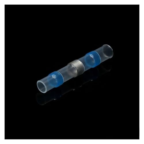 Lötdichtungsdrahtverbinder, wasserdichte elektrische Kabelklemmen, Schrumpfschlauch, elektrisches Stoßverbinder-Set für Kraftfahrzeuge, Wasserfahrzeuge(Blue,50pcs) von ZythrXLate