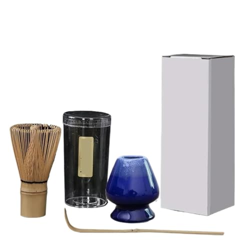 Matcha-Teeservice 3 Stück/Set Teebürste Matcha Rührbürste Ständer Bestellwerkzeuge Stück Teelöffel Teebürstenhalter(Kiln to Blue) von ZythrXLate