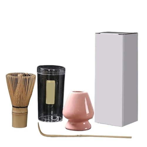 Matcha-Teeservice 3 Stück/Set Teebürste Matcha Rührbürste Ständer Bestellwerkzeuge Stück Teelöffel Teebürstenhalter(Pink) von ZythrXLate