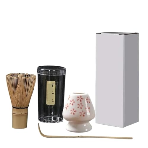 Matcha-Teeservice 3 Stück/Set Teebürste Matcha Rührbürste Ständer Bestellwerkzeuge Stück Teelöffel Teebürstenhalter(White) von ZythrXLate