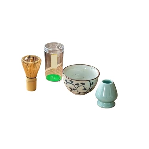 Matcha-Teeservice Set Traditionelle Matcha-Sets Schneebesen Schaufel Cereme Matcha-Schale Schneebesenhalter Tee Matcha(C) von ZythrXLate