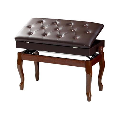 Piano Bench Solid Wood Thickened Single Double Adjustable Zither Electronic Piano Chair Multi-Purpose Stool for Piano für Übungsraum, Musikstudio(Color 6) von ZythrXLate