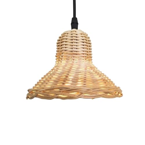 Rattan Ersatz Lampenschirm Retro Handarbeit Wohnzimmer Täglich Party Tisch Stehend Boden Licht Dekoration Abdeckung Restaurant Dekor für Wohnzimmer, Schlafzimmer von ZythrXLate