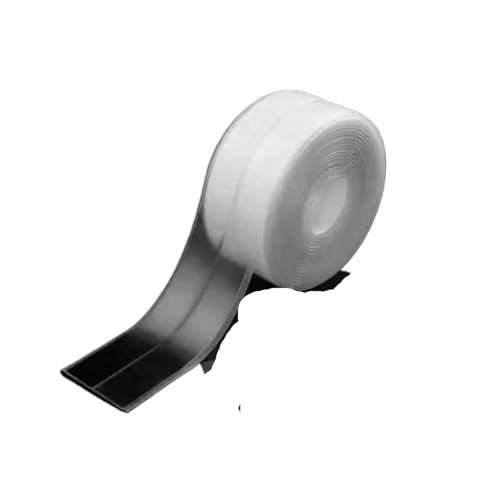 Transparenter Dichtungsstreifen 1/2 Rollen wasserdichtes transparentes PVC-Selbstklebeband Badezimmer-Wandbänder Toilettenstreifen Spülrand- und Küchendichtungsstreifen(1PCS_38MM) von ZythrXLate