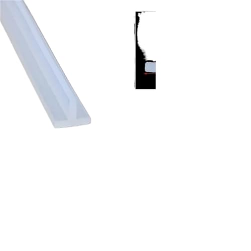 Transparenter Dichtungsstreifen 1 stücke 1m/5m/10Meter T-förmige Silikon-Dichtungsleiste Gummidichtungsstreifen T-Typ Grabenabdeckung Küchenschlitzleiste Wasserdicht Hitzebeständig(T-43,5M) von ZythrXLate
