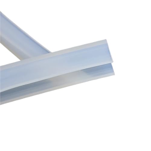 Transparenter Dichtungsstreifen 1M Silikonkautschuk U-Form Dichtungsstreifen Feste Dichtung Fenster Autotür Dusche Rahmenlose Glaskante Weicher Schutz(1 x 4 x 8 mm) von ZythrXLate