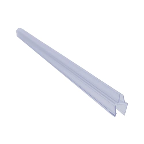 Transparenter Dichtungsstreifen 2 Stücke Duschtürdichtungsstreifen 6/8/10/12mm 50cm Wasserabweiser Gummistreifen Transparent For Glastürabdichtung Badezimmerdekoration(10mm) von ZythrXLate