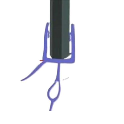 Transparenter Dichtungsstreifen Wasserrückhaltestreifen Duschdichtung Gummistreifen Transparente universelle Wasserbarriere for Badezimmerglastüren(23.0mm) von ZythrXLate