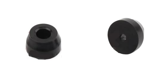 ZythrXLate 10 Stück Gummipuffer Möbelpolster Schwarz Stuhlbeinfüße Bodenschutz Runde Tischbeinabdeckung for Schneidebrett für Esszimmerstühle, Sofas(10pcs 17x14x10mm) von ZythrXLate