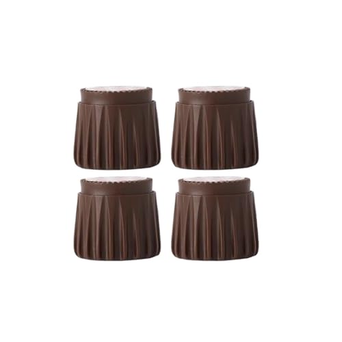 ZythrXLate 2/4 Stück Möbelbein-Booster-Pad, Bettstabilisator, Kopfteilstopper, Bettaufsteller, höhenverstellbar, Sofafüße, Bodenschutz für Esszimmerstühle, Sofas(4Pc Brown 5-8cm) von ZythrXLate