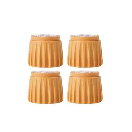 ZythrXLate 2/4 Stück Möbelbein-Booster-Pad, Bettstabilisator, Kopfteilstopper, Bettaufsteller, höhenverstellbar, Sofafüße, Bodenschutz für Esszimmerstühle, Sofas(4Pc Yellow 5-8cm) von ZythrXLate