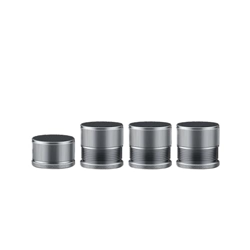 ZythrXLate 2/4 stücke Metall Möbel Bein Booster Pad Bett Riser Höhe Einstellbar Sofa Füße Boden Protector Waschmaschine Bein Highten Cusion für Esszimmerstühle, Sofas(4pcs Grey) von ZythrXLate