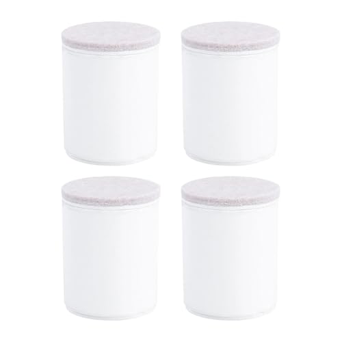 ZythrXLate 4 Pcs Erhöhung Pads Haus Möbel Fuß Kissen Bett Polsterung Block Klapptisch Carbon Stahl Büro für Esszimmerstühle, Sofas(White) von ZythrXLate