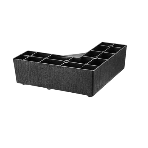 ZythrXLate 4 Stück 50 MM hohe Möbelbeine aus Kunststoff in L-Form und einliniger Form, Sofabeine, Couchtisch- und Bettbeine, rechteckiger Couchbeinsockel für Esszimmerstühle, Sofas(4pcs5cm L-Shape) von ZythrXLate