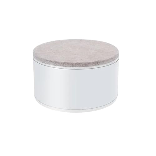 ZythrXLate 4 Stück Carbon Steel Heavy Furniture Erhöhung Fußpolster Bett Sofa Stuhl Tischfüße Verschleißfeste Matte Carbon Steel Riser für Esszimmerstühle, Sofas(Round-white-30mm) von ZythrXLate