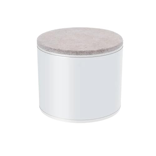 ZythrXLate 4 Stück Carbon Steel Heavy Furniture Erhöhung Fußpolster Bett Sofa Stuhl Tischfüße Verschleißfeste Matte Carbon Steel Riser für Esszimmerstühle, Sofas(Round-white-50mm) von ZythrXLate