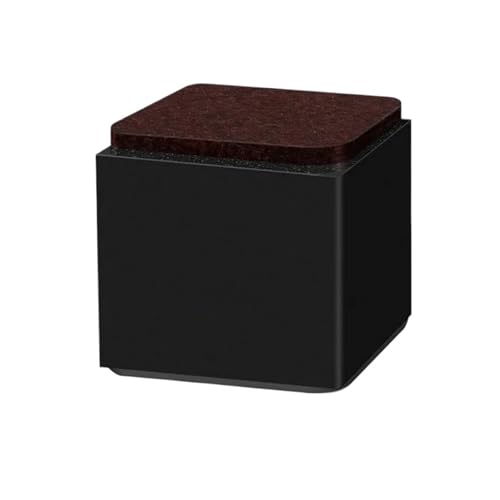 ZythrXLate 4 Stück Carbon Steel Heavy Furniture Erhöhung Fußpolster Bett Sofa Stuhl Tischfüße Verschleißfeste Matte Carbon Steel Riser für Esszimmerstühle, Sofas(Square-black-50mm) von ZythrXLate