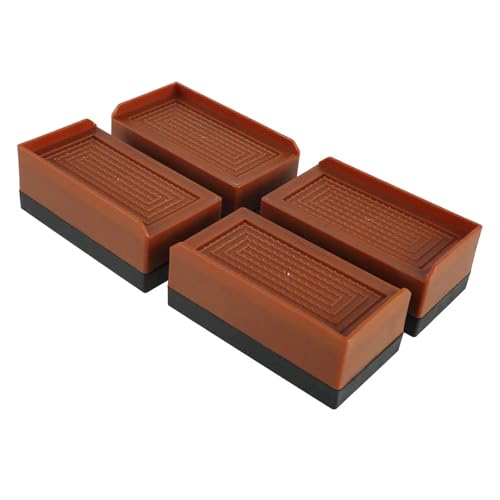 ZythrXLate 4-teilige Möbelerhöhungen, schwere, verstellbare Betterhöhungen, stapelbare Schreibtischheber, Beinverlängerungen mit Polster for Tisch, Couch, Sofa für Esszimmerstühle, Sofas von ZythrXLate