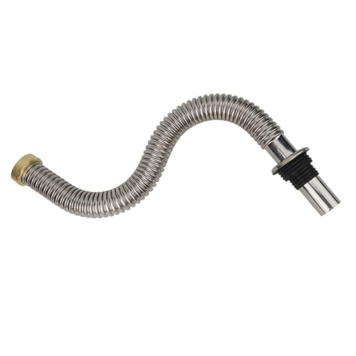 ZythrXLate 40 cm 60 cm Edelstahl Küche Badezimmer Waschbecken Siphon Abfallablauf Flexibles Rohr Schlauch Home Retractable Drainage Tube für Küche, Bad(60cm) von ZythrXLate