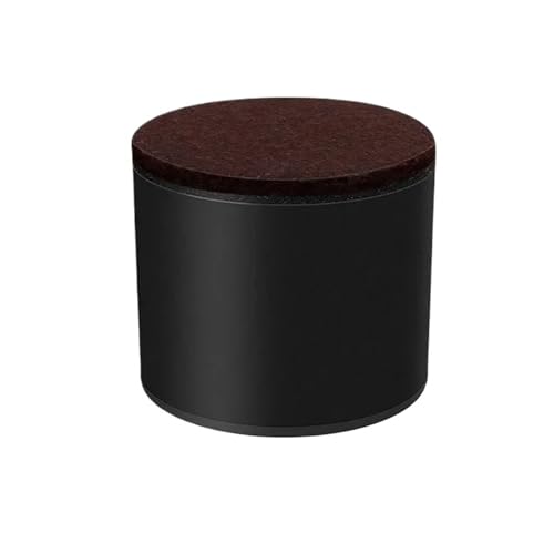 ZythrXLate 4Pcs Carbon Stahl Möbel Erhöhung Fuß Pad Tragen beständig Skid Tisch Bett Kaffee Tisch Sofa Bein Riser Boden Protecto für Esszimmerstühle, Sofas(Round-black-50mm) von ZythrXLate