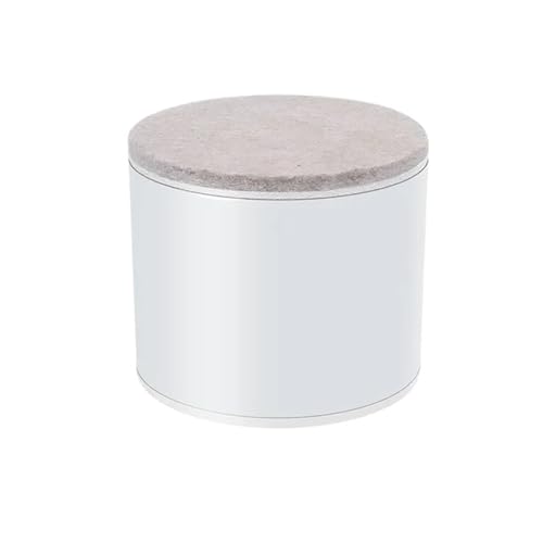 ZythrXLate 4Pcs Carbon Stahl Möbel Erhöhung Fuß Pad Tragen beständig Skid Tisch Bett Kaffee Tisch Sofa Bein Riser Boden Protecto für Esszimmerstühle, Sofas(Round-white-50mm) von ZythrXLate
