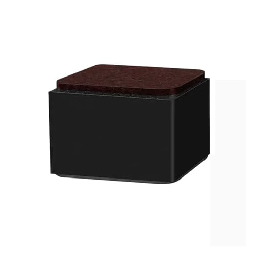 ZythrXLate 4Pcs Carbon Stahl Möbel Erhöhung Fuß Pad Tragen beständig Skid Tisch Bett Kaffee Tisch Sofa Bein Riser Boden Protecto für Esszimmerstühle, Sofas(Square-black-30mm) von ZythrXLate