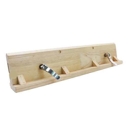 ZythrXLate Handgenähter Holzclip Lederhandwerk, Handnäh-Klemmwerkzeug, horizontaler Desktop-Holzclip for Ledergürtel, Nähen, DIY-Clip, Pferdenähen, Pony(50cm Wooden Clips) von ZythrXLate