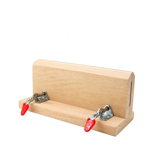 ZythrXLate Handgenähter Holzclip Lederhandwerk, Handnäh-Klemmwerkzeug, horizontaler Desktop-Holzclip for Ledergürtel, Nähen, DIY-Clip, Pferdenähen, Pony(Wood Clamp-4Pin) von ZythrXLate