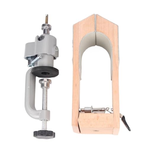 ZythrXLate Handgenähter Holzclip Ledernähpony, 360-Grad-Drehung, universell drehbare Einstellung, schnelles Nähen aus Holz, Lederhandwerkswerkzeuge(Sticky Leather) von ZythrXLate