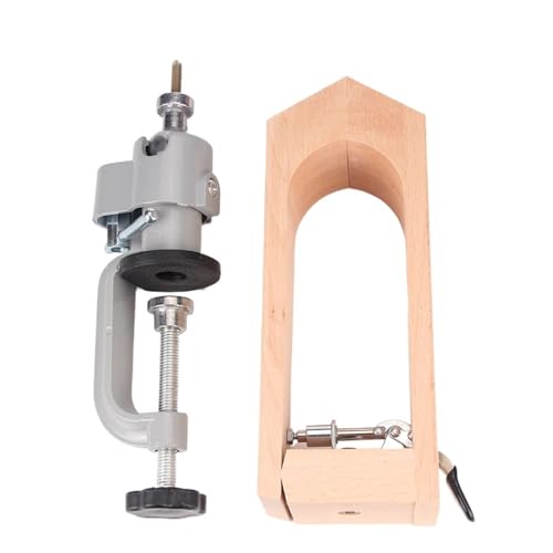 ZythrXLate Handgenähter Holzclip Ledernähpony, 360-Grad-Drehung, universell drehbare Einstellung, schnelles Nähen aus Holz, Lederhandwerkswerkzeuge(Style C) von ZythrXLate