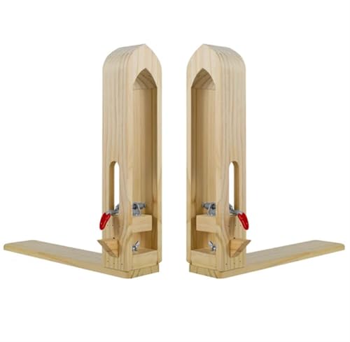 ZythrXLate Handgenähter Holzclip Ledernähpony, DIY Ledernähklemme, Nähpferd, Lederhandwerkswerkzeuge, Holzpony-Pferdeklemme, Handnähwerkzeug(2PCS) von ZythrXLate