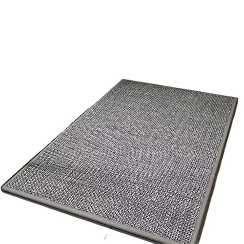 ZythrXLate Leinenwebart Küchenbodenmatte Gewaschener Teppich Gummiunterseite Twill Flachs Eingangstür Langer Teppich für Eingangsbereich, Innenbereich(Gray,60X150CM) von ZythrXLate