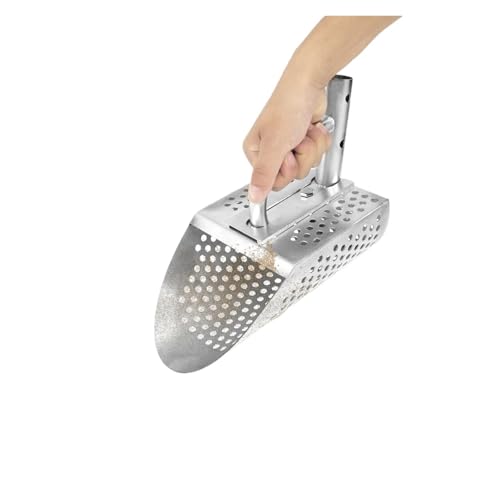 ZythrXLate Sandschaufel mit abnehmbarem langem Griff, Sandsiebschaufel aus Edelstahl, effiziente Metalldetektorschaufel, Strandsand für Strände, Gärten ZythrXLate Sandschaufel mit abnehmbarem langem Griff, Sandsiebschaufel aus Edelstahl, effiziente Metalldetektorschaufel, Strandsand für Strände, Gärten von ZythrXLate