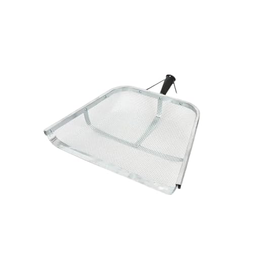 ZythrXLate Sandsiebschaufel, Robustes Erdsieb aus Edelstahl mit griffigem Griff, ergonomisches Erntesieb-Sammelwerkzeug für Strände, Gärten(Silver Mesh 0.4x0.4cm) von ZythrXLate